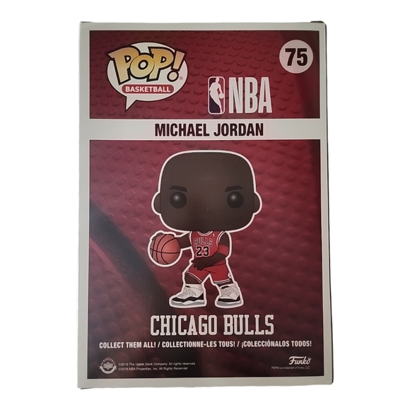 NIB - Funko Pop! Vinyl Jumbo 10" Michael Jordan 23 Red Chicago Bulls #75 - Picture 3 of 6